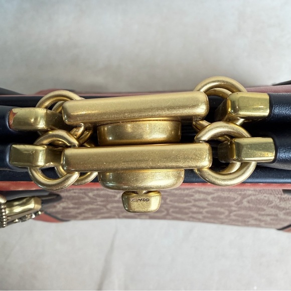 Coach Signature Canvas and Leather Tote - Magnetic Closure - Picture 10 of 16